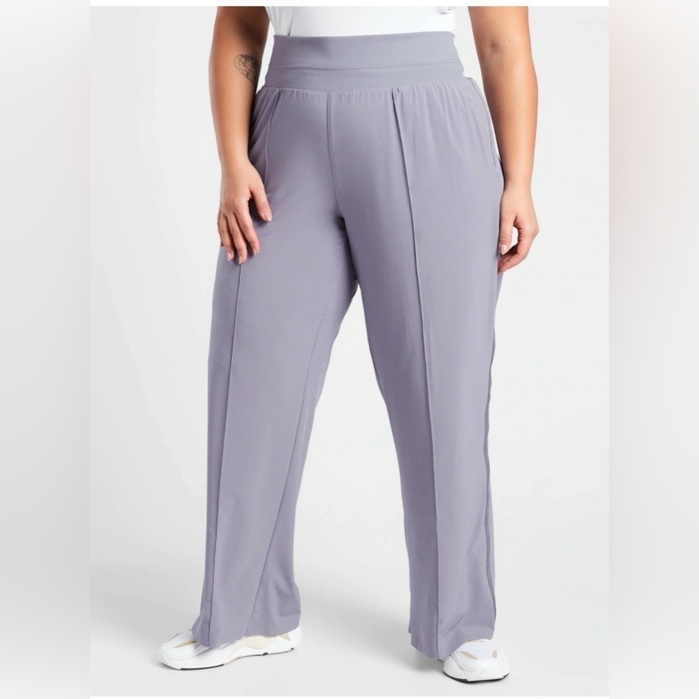 ATHLETA Nolita Wide Leg Pant, Tempest Violet SIZE 24